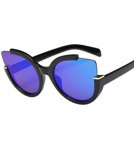 Round Hot Sale! Womens Mens Sunglasses Spring Summer Retro Fashion Aviator Mirror Lens Glasses - D - CA18D9IO5C2 $18.22