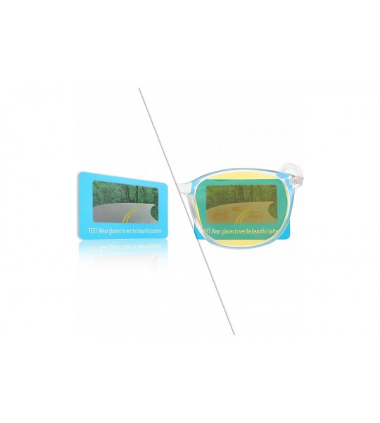 Oval Night Driving Glasses Anti Glare Polarized Safety Glasse - Transparent - C8192OGMD7R $23.52