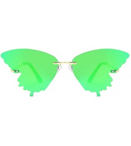 Butterfly Summer New Fashion Butterfly Sunglasses Gradient Butterfly Shape Frame UV400 Sunglasses - E - CZ1908UIY4A $16.44