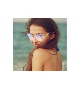 Butterfly Summer New Fashion Butterfly Sunglasses Gradient Butterfly Shape Frame UV400 Sunglasses - E - CZ1908UIY4A $16.44