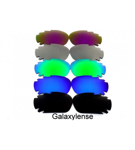 Oversized Replacement Lenses Jawbone Black&Blue&Green&Gray&Purple Color Polarized 5 Pairs - CR128BU26RR $49.63