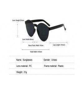 Rimless Colorful Reflective Rimless Sunglasses Fashion Vintage Eyewear for Unisex/ - Red - C418NQMQELW $18.49