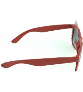 Square Women's Kitty Style Sunglasses with Whisker or Bow Accent - Red-kitty2 - C212D1CQ0MH $16.92