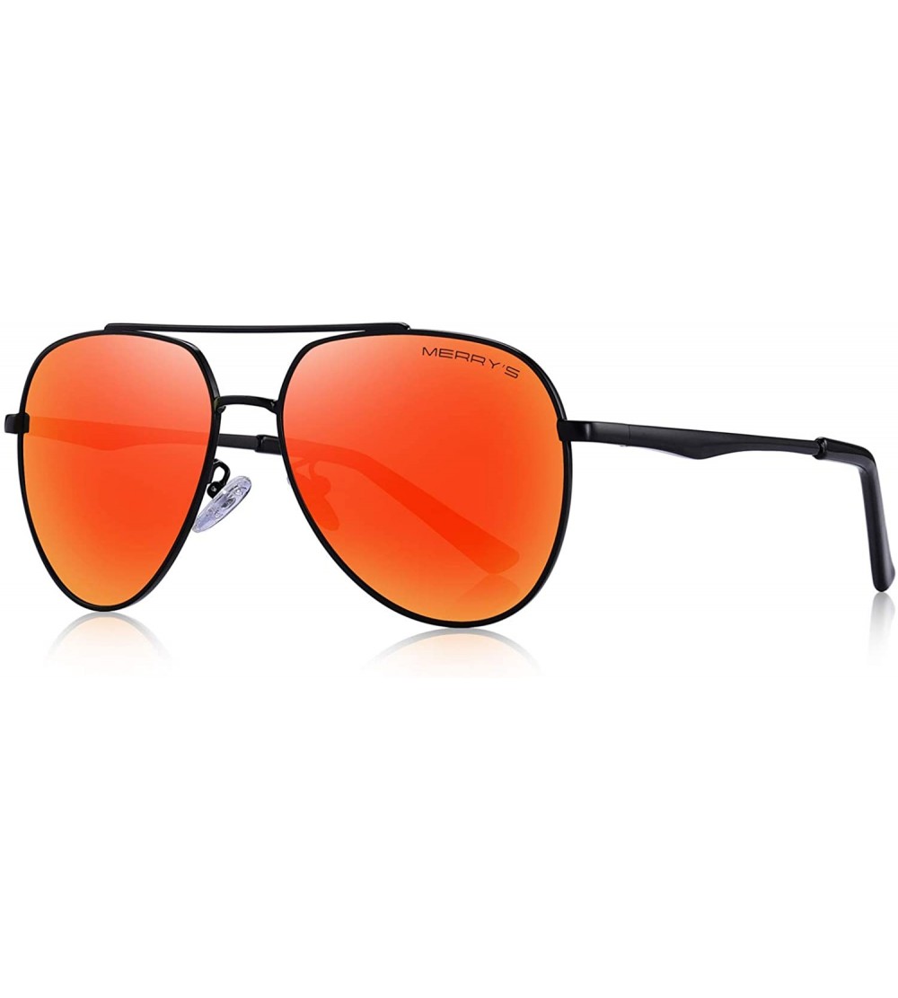 Sport Classic Pilot HD Polarized Sunglasses for Men Women Fashion Driving sun glasses 60mm S8316 - Red Mirror - CI18KI5NKOQ $...