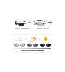 Round Polarized Photochromic Sunglasses Mens Driving Glasses Male Driver Safty Goggles - Black Photochromic - CU19850IZC2 $39.14