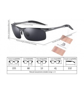 Sport Sports Sunglasses - UV400 Goggles For Men Sports Riding Eyewear - Matte Black Frame/Grey Lens - CW18RL6WX5C $31.44