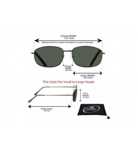 Square Reader Sunglasses Men and Women Full Lens No Line Reading Sunglasses - Not Bifocal - Gunmetal - CO18ZWOD2KG $25.60