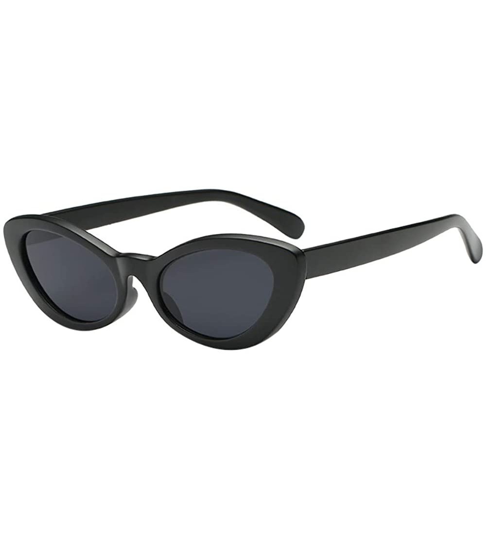 Cat Eye Unisex Vintage Cat Eye Panelled Sunglasses Retro Polarized Eyewear - B - CX18TIW923A $13.40