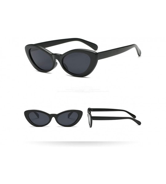 Cat Eye Unisex Vintage Cat Eye Panelled Sunglasses Retro Polarized Eyewear - B - CX18TIW923A $13.40