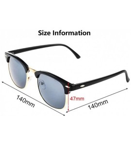 Square 2020 new Polarized Semi-Rimless Sunglasses Women/Men Polarized Sunglasses - Sunglaess - C9190LL3OD8 $44.77