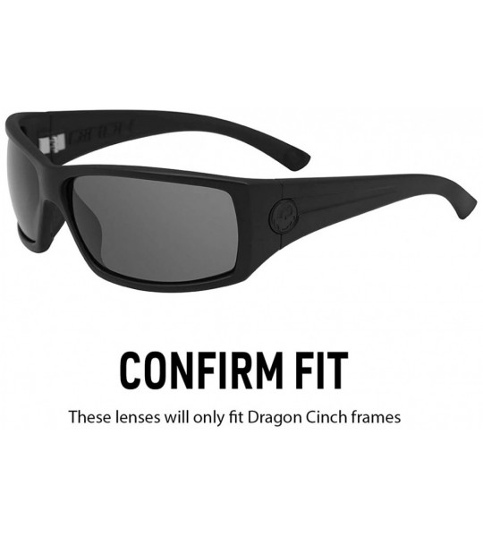 Sport Polarized Replacement Lenses for Dragon Cinch Sunglasses - Multiple Options - Deep Blue Mirror - C112CCLZNSP $61.74