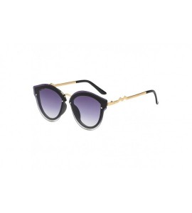 Cat Eye Fashion Irregular Oversized Sunglasses - F - CK18Q9TWYGA $18.03