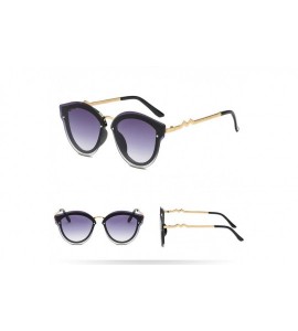 Cat Eye Fashion Irregular Oversized Sunglasses - F - CK18Q9TWYGA $18.03