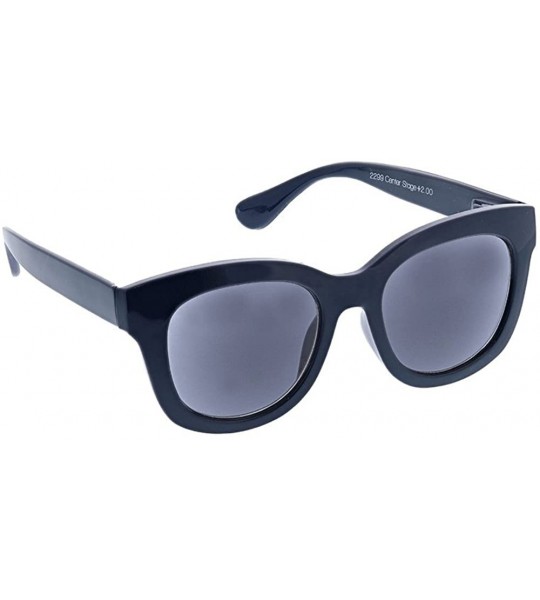 Oversized Women's Center Stage Sun Oversized Reading Sunglasses - Navy - C2186Y53R7E $43.53