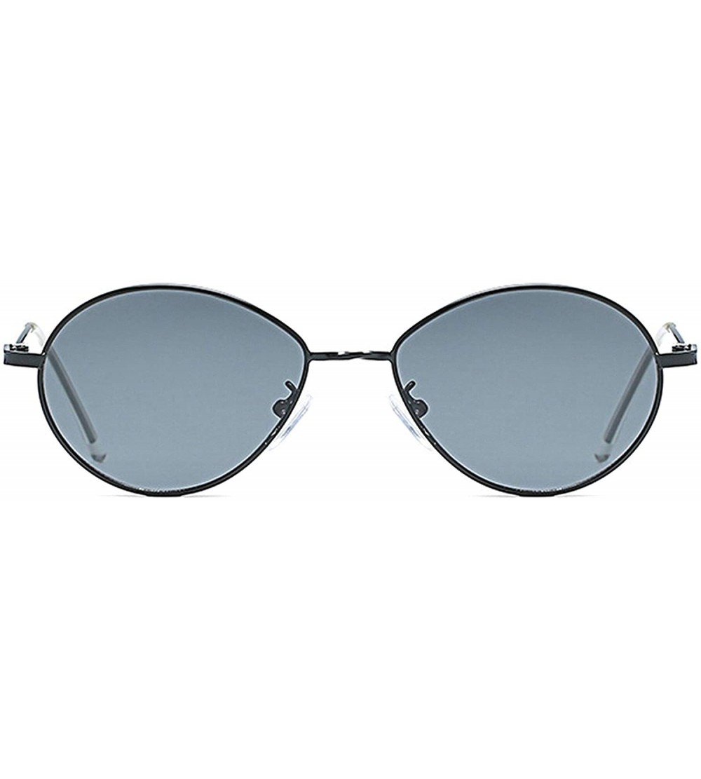 Sport Vintage Sunglasses for Men or Women metal AC UV400 Sunglasses - Gray - C018SZTGGUI $38.03