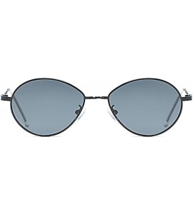 Sport Vintage Sunglasses for Men or Women metal AC UV400 Sunglasses - Gray - C018SZTGGUI $38.03