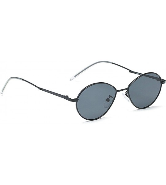 Sport Vintage Sunglasses for Men or Women metal AC UV400 Sunglasses - Gray - C018SZTGGUI $38.03