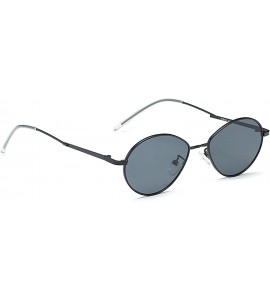 Sport Vintage Sunglasses for Men or Women metal AC UV400 Sunglasses - Gray - C018SZTGGUI $38.03