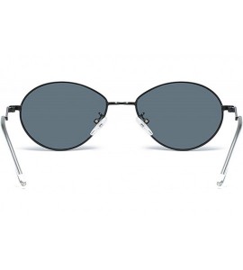 Sport Vintage Sunglasses for Men or Women metal AC UV400 Sunglasses - Gray - C018SZTGGUI $38.03