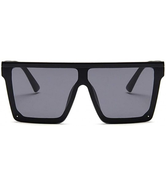 Square Square Oversized Sunglasses for Women and Men Driving Travel Glasses Trend Colorful Sunshade - CT19843UULQ $19.74