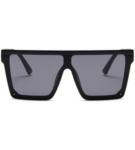 Square Square Oversized Sunglasses for Women and Men Driving Travel Glasses Trend Colorful Sunshade - CT19843UULQ $19.74