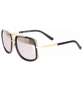 Square Women Square Mirror Anti-Reflective UV400 Sunglasses Men Driving Glasses Eyewear - Silver - C81835AWQEG $19.12