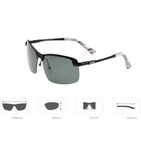 Rimless Enjoy the sun rimless sunglasses sports sunglasses - Black/Gray - CL11Z5IH64R $39.52