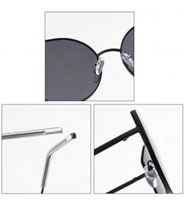 Cat Eye Cat Eye Color Lens Sunglasses Street Fashion Metal Frame Women Sunglasses Sun Protection Eyewear - C71976MNU2Q $22.73