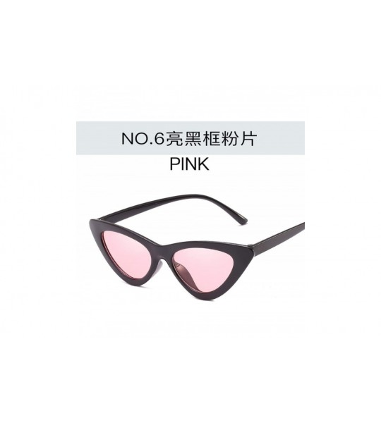 Semi-rimless Cute Sexy Cat Eye Sunglasses Women Metal Retro Small Vintage Female Classic Sun Glasses - 16 - C0198ZW5M6X $60.44