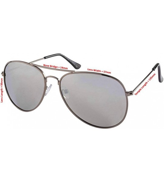 Aviator Aviator Men and Women Polarized Sunglasses Metal Frame with UV400 - CC18U43QQS8 $18.64