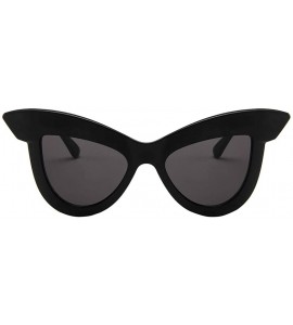 Oversized Cat Eye Oversized Sunglasses for Women Polarized 100% UV Protection Shades Fashion Retro Goggle Eyewear - C - CE18U...