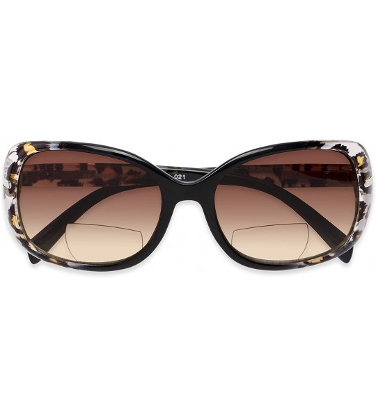 Square Readers.com Sun Reader The Cassia Bifocal Reading Sunglasses Plastic Square Style for Women - CP183GQD3WG $34.49