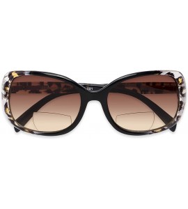 Square Readers.com Sun Reader The Cassia Bifocal Reading Sunglasses Plastic Square Style for Women - CP183GQD3WG $34.49