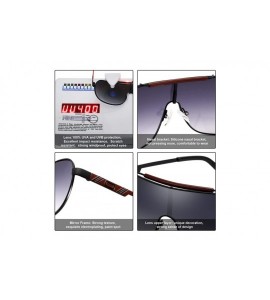 Shield A pair of goggles sunglasses shield trendy eyewear for sports UV400 - Black/Red - CH18AS8RUDX $30.29