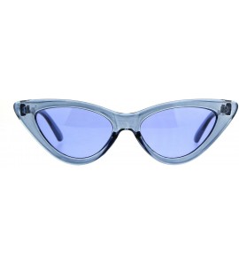 Cat Eye Womens Gothic Cat Eye Pop Color Funk Vintage Sunglasses - Blue - CL180ZXKH08 $20.47