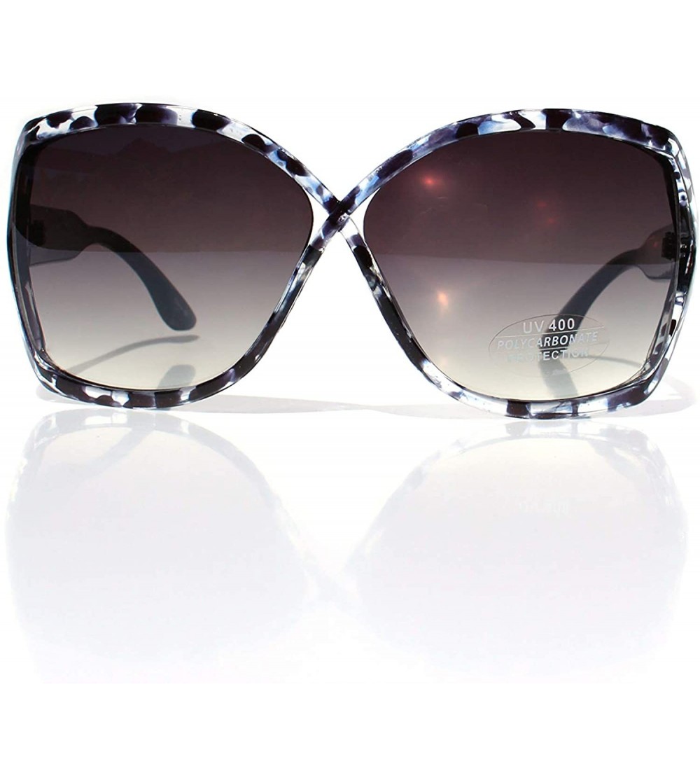 Oversized SIMPLE Retro Vintage Oversize Style Sunglasses Women Fashion Eyewear - Black Tortoise - CP18Z9U3M6Z $19.81