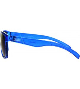 Square KUSH Sunglasses Mens Fashion Square Frame Mirrored Lens UV 400 - Blue (Blue Purple Mirror) - C718IYQ7CXW $21.58