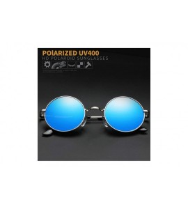 Oversized 2019 Fashion Show Style Glasses Real Polarized Sunglasses Vintage Sunglass Round Uv400 Black Lens - Balck Frame - C...