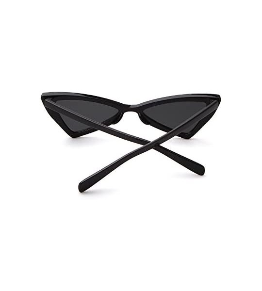 Rimless Cat eye Sunglasses for Women Men High Pointed Triangle Glasses - 2 Packs - CT189005OZZ $25.95