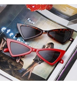 Rimless Cat eye Sunglasses for Women Men High Pointed Triangle Glasses - 2 Packs - CT189005OZZ $25.95