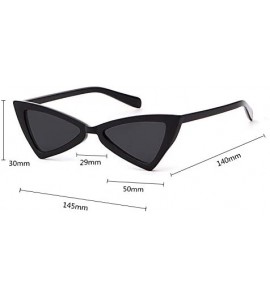 Rimless Cat eye Sunglasses for Women Men High Pointed Triangle Glasses - 2 Packs - CT189005OZZ $25.95