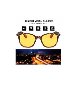 Oversized Oversized Night-Driving Glasses for Women-Polarized Yellow Lens Brighten Night-Vision for Nighttime/Rainy/Cloudy - ...