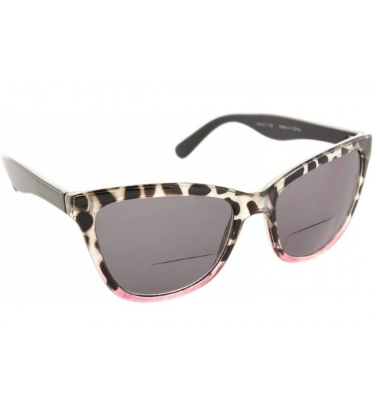 Aviator Cat Eye Bifocal Reading Sunglasses Readers for Women [Pink Leopard - 2.00] - Pink Leopard - C118CQRL6WO $35.29