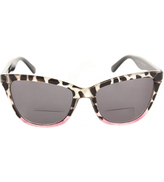 Aviator Cat Eye Bifocal Reading Sunglasses Readers for Women [Pink Leopard - 2.00] - Pink Leopard - C118CQRL6WO $35.29