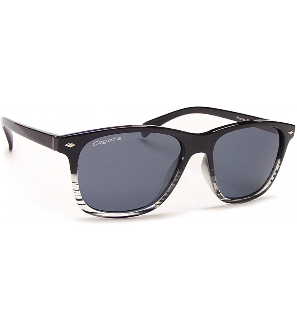 Wayfarer Dakota Polarized Street & Sport Sunglasses - Black Crystal Fade Frame/Gray Lens - CA1205OVIUD $55.29