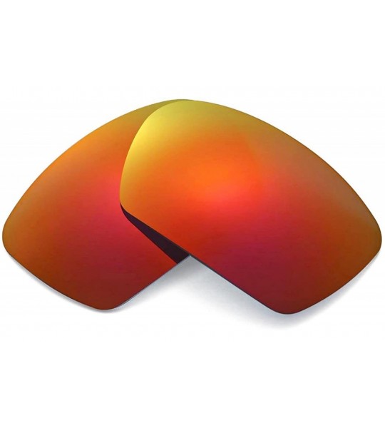 Shield Replacement Lenses for Oakley Badman Sunglasses - Multiple Options Available - Fire Red Mirror Coated - Polarized - CG...