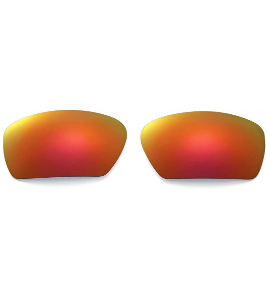 Shield Replacement Lenses for Oakley Badman Sunglasses - Multiple Options Available - Fire Red Mirror Coated - Polarized - CG...