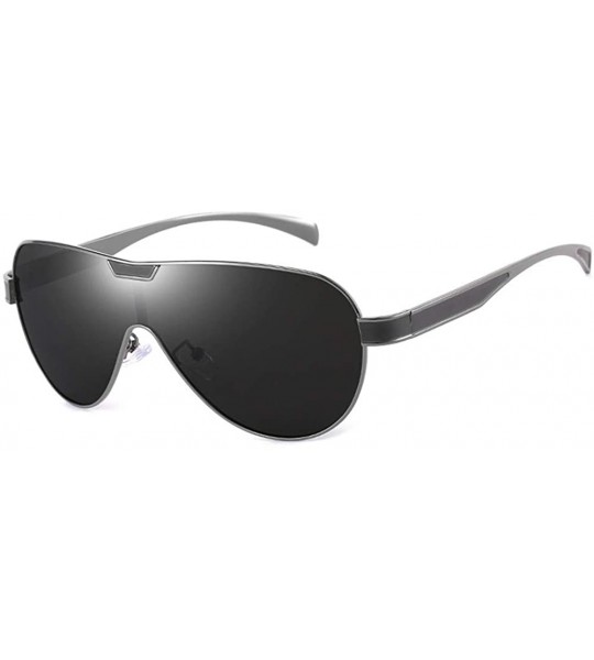 Sport Polarized Sports Sunglasses for Men Ultralight Stylish Durable Cycling Fishing - Black - CO1983RTC6C $61.82