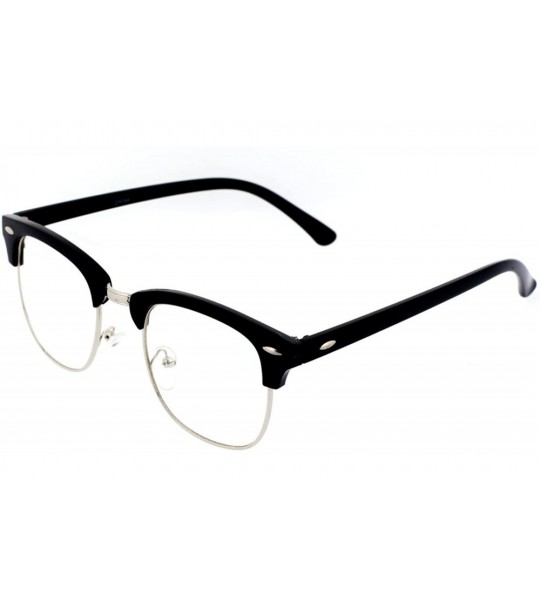 Wayfarer Retro Half Frame Fashion Glasses Classic Cool Edition - C511MFDLLHD $18.79