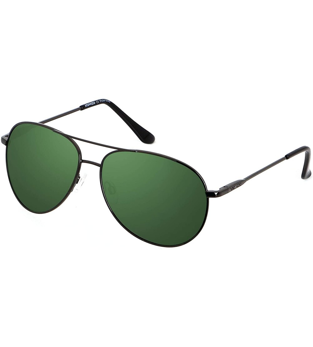 Oversized Aviator Sunglasses for Men Women Polarized UV400 Protection Sun Glasses AVALON - Classic - Polarized G15 - CT18WH8H...